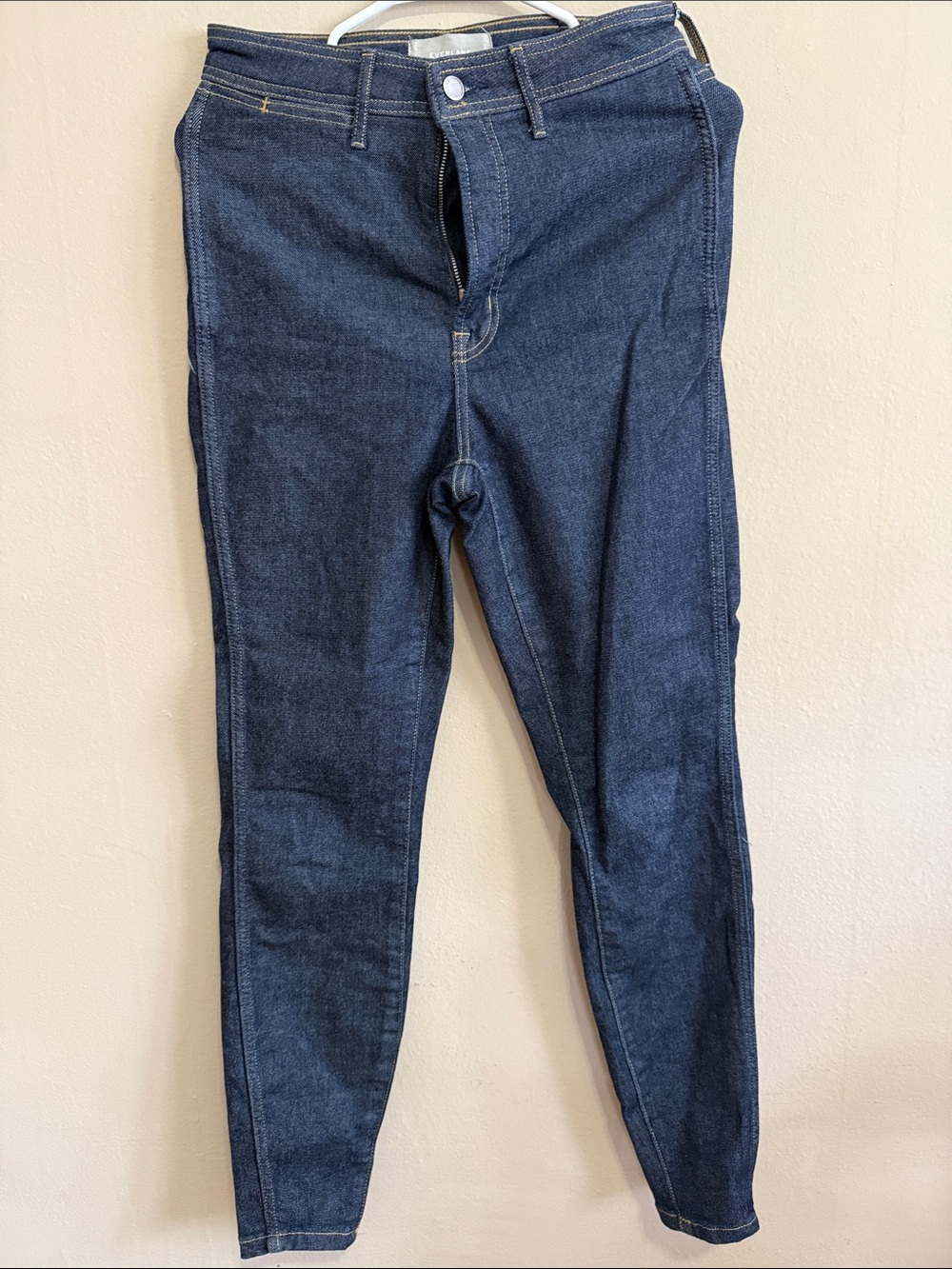 Everlane Two-Tone Blue High-Rise Skinny Jeans